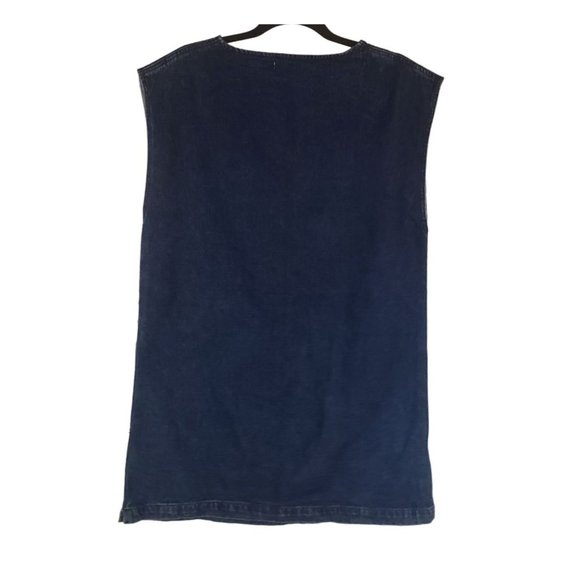 Denim Dress size Medium pockets blue - Picture 2 of 12